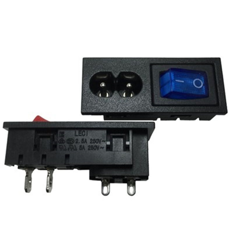 C8插座+翹板開關二合一