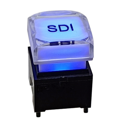 15MM方形帶燈按鈕開關