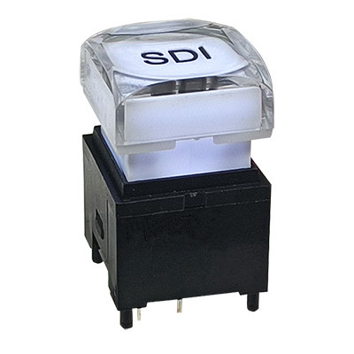 15MM方形帶燈按鈕開關